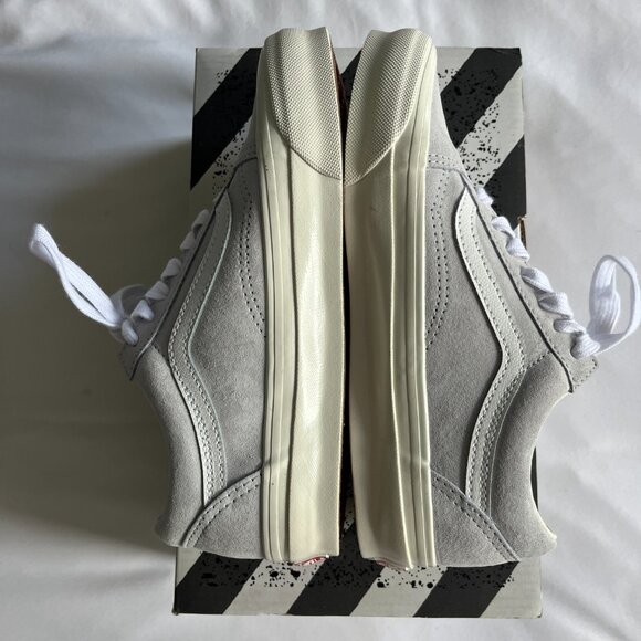 Vans OG Old Skool Lux Pig Suede Grey Dawn Sneakers VN0A4P3XUNY - Size 4.5/6 - Picture 7 of 10